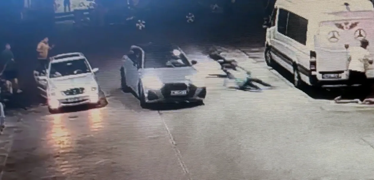 Edirne'de dehşet anları: Tartışma büyüdü, otomobili insanların üzerine sürdü
