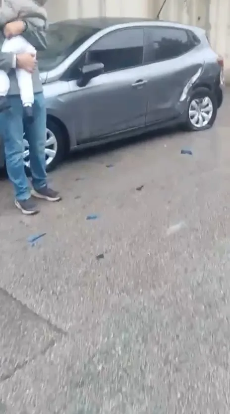 Bursa'da sabah trafiğinde dehşet anları: Kontrolden çıkan otomobil takla attı