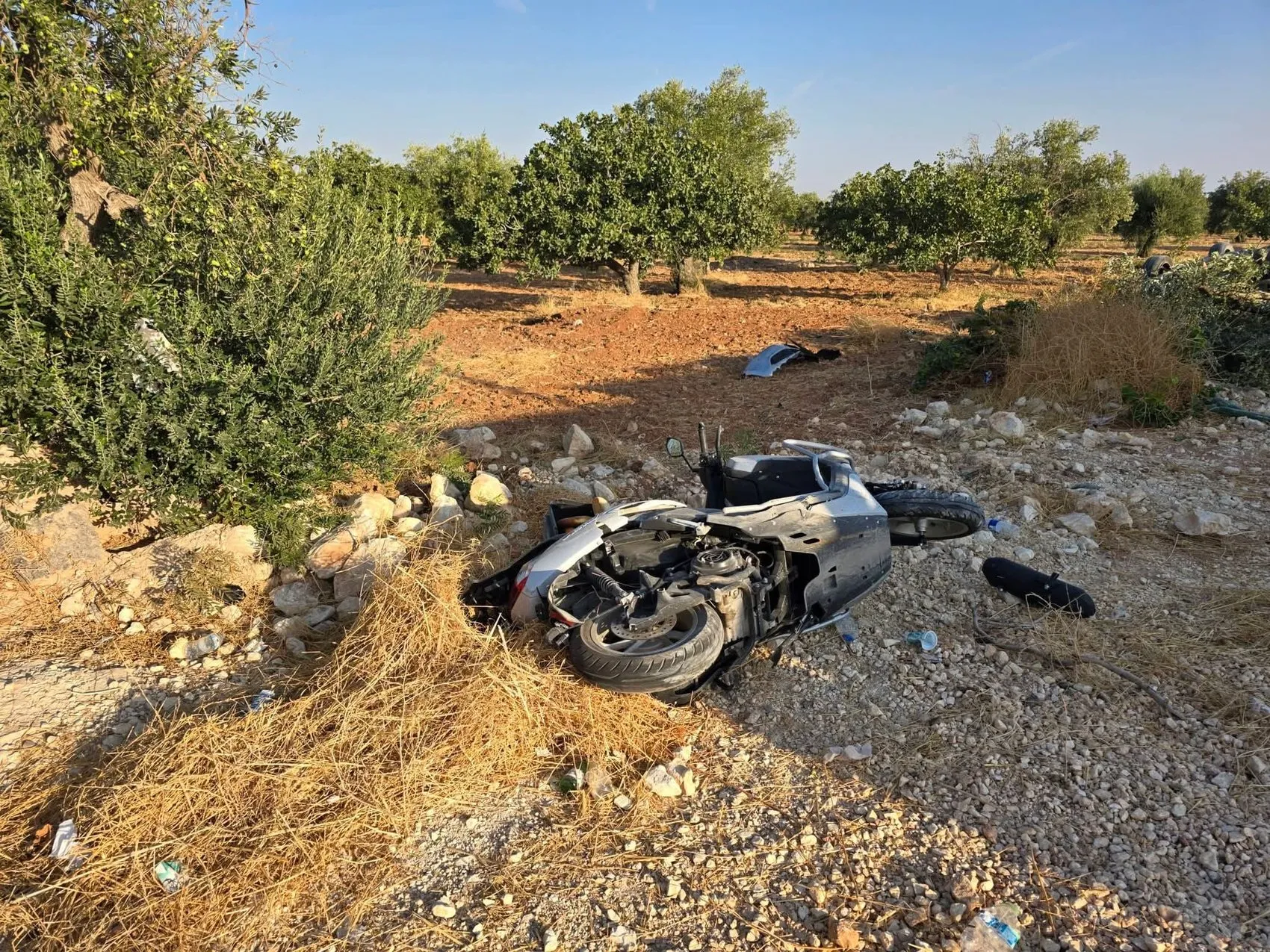 Nizip'te fıstık bahçesinde acı son: Motosikletten kaçarken canından oldu