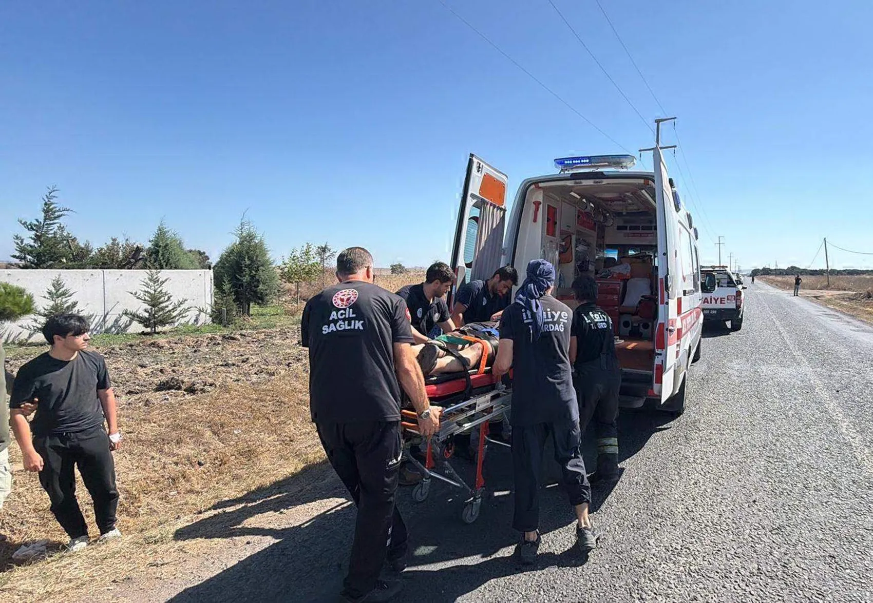 Çorlu yolunda şiddetli çarpışma: Beş kişi hastanelik oldu